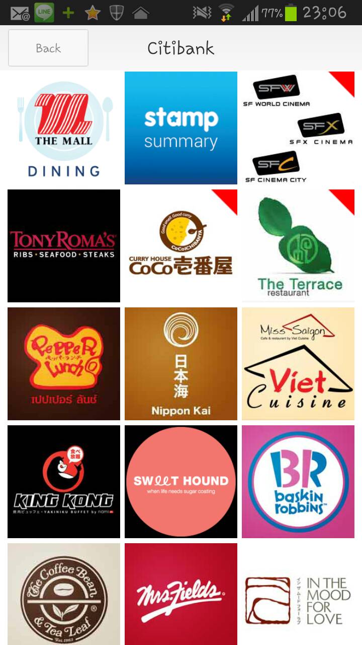 ร้านค้าที่ร่วมรายการสะสมแต้มกับ App Stamp มีเพียบเลย